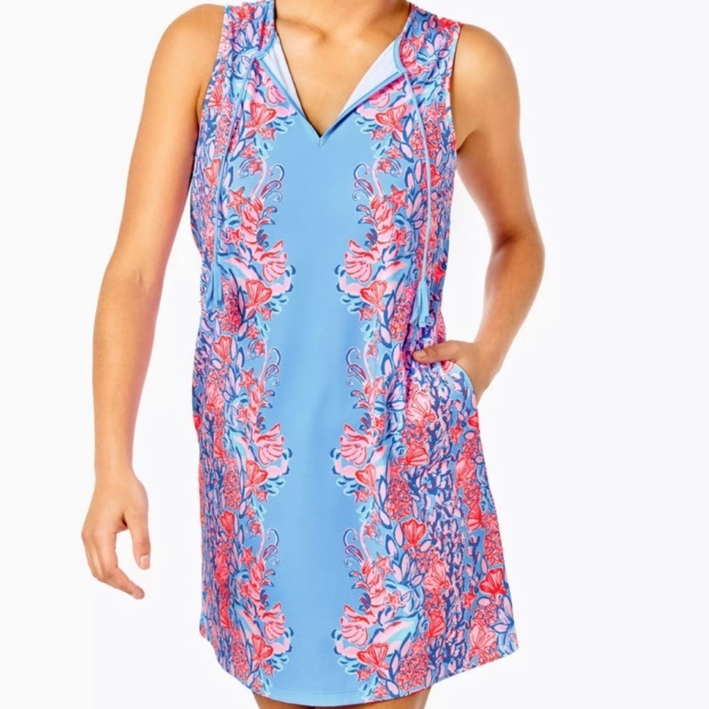 Lilly Pulitzer Johana cover up Shrimply The Best size large NWT